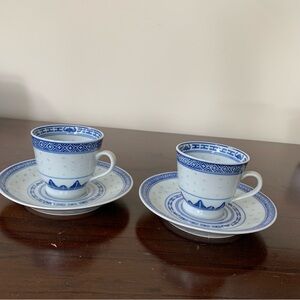 Rice Flower tea cups